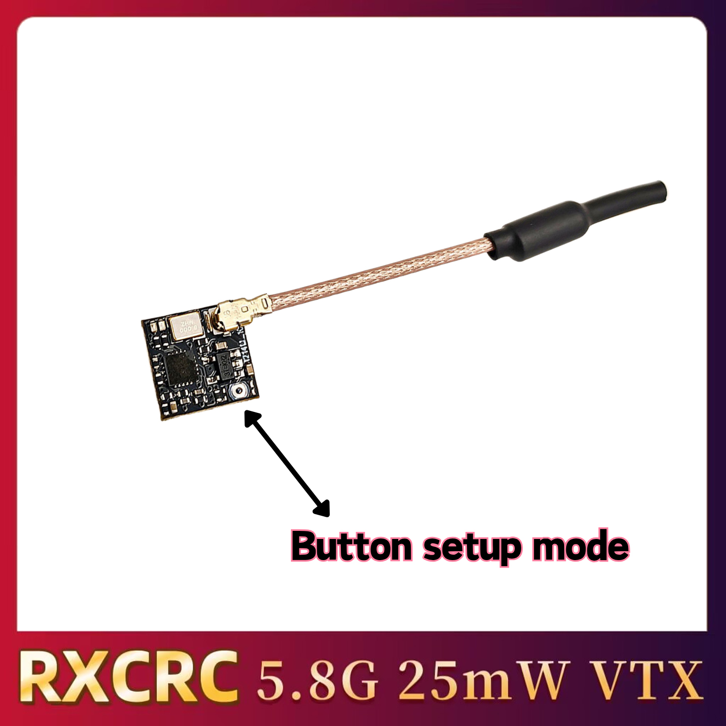 RXCRC 5.8GHz 48CH FPV 25mW Ana - Fpv Drone Frame 评论和价格